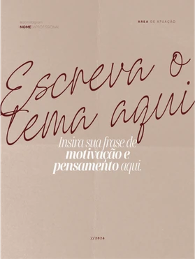 Modelo de post editável: frase de motivação