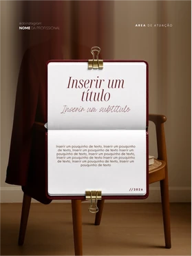 Modelo de post editável em bloco de anotações