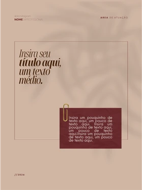 Modelo de post editável só de texto
